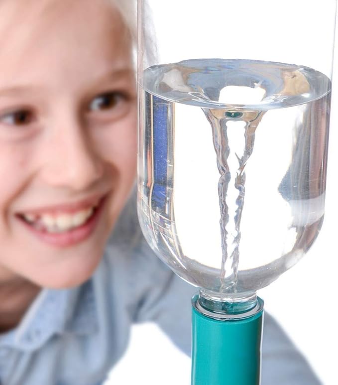 Tornadoes in A Bottle, 20 Pcs Plastic Tornado Bottle Connector Vortex Connector Cyclone Tube for Scientific Experiment, 5 Colors