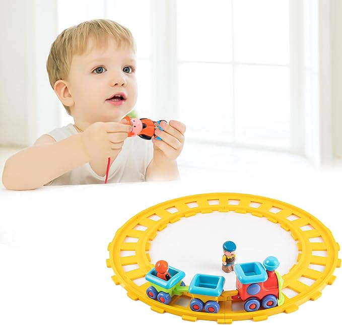 Baby Toys Train Set-Musical Electric Train Toys,Toddler Electric Train Set,Musical Train Toys with Tracks,Birthday Gifts for 12 18 Month 1 2 3 4 Year