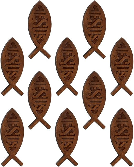 COTTVOTT Wooden Christian Jesus Cross/Orthodox Crucifix Charms Pendants for Rosary Necklace, DIY Jewelry Making Accessories Parts