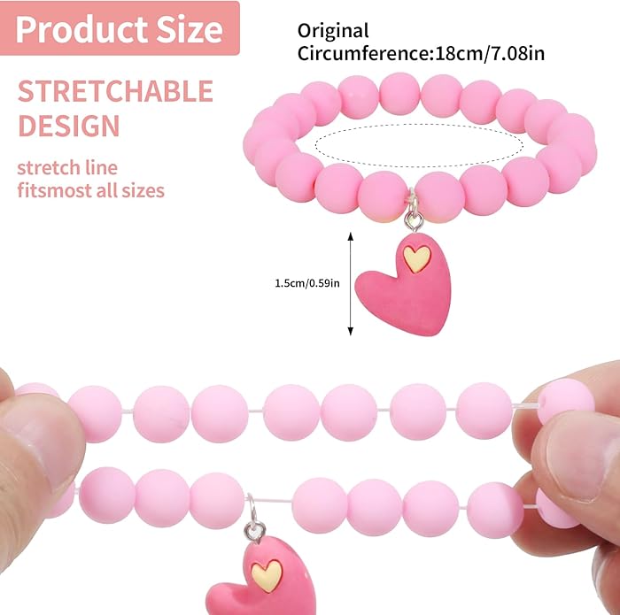 Vefungyan Bead Bracelets for kids and Charms Set for Boys Girls Halloween Goodie Bag Fillers