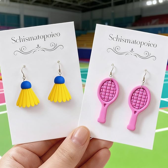 9Pcs Sports Polymer Clay Cutters - Game Polymer Clay Cutters - Ideal Polymer Clay Molds & Polymer Clay Earring Cutters for Sports-Inspired Jewelry Making