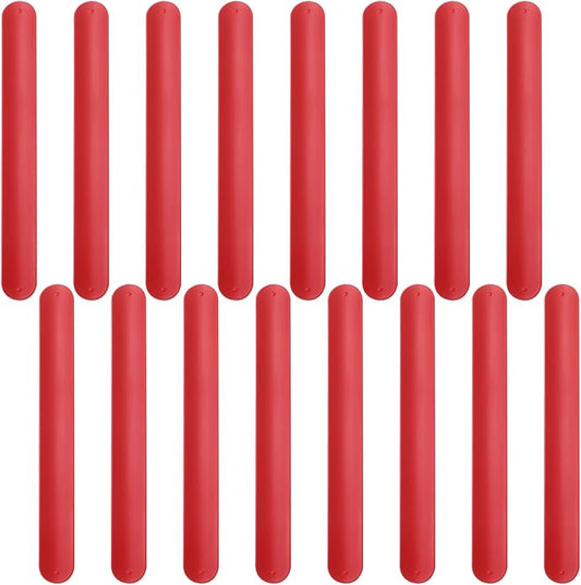 Silicone Rubbber Slap Bracelets Plain Slap Bracelets Wrist Soft and Safe Slap Bands Wrap Band for School Party Favors DIY Painting Wristband Craft