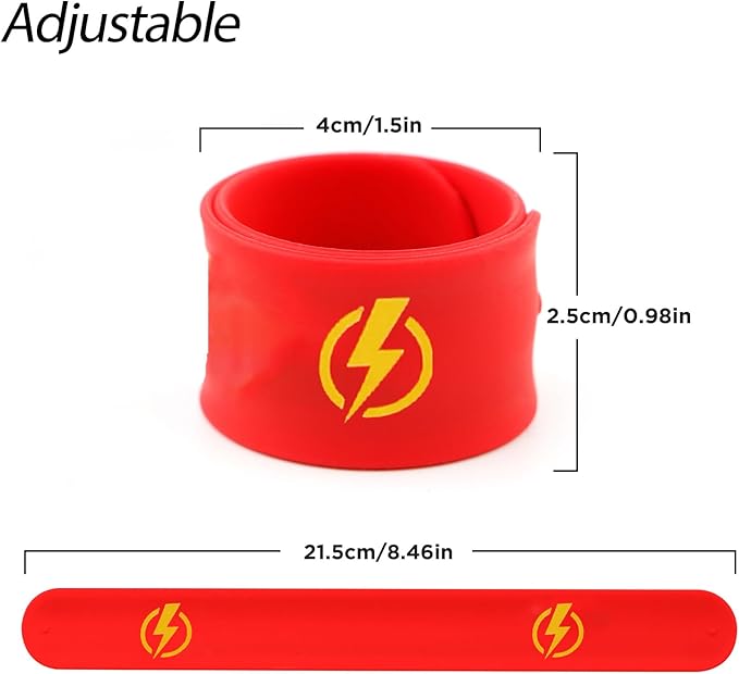 Slap Bracelets for Kids Party Supplies Favors Boy's Wristband Accessories Wrist Strap Gift Supplies,3 years and up (5-Pack)