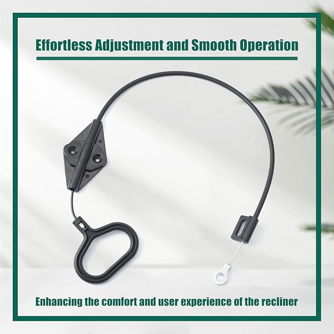 YUXIVCNE 2 Pack Recliner Cable D Ring Handle Recliner Adjustment and Maintenance Replacement for Lazy Boy Handle Cable Release Cable Couch Recliner with 3in Exposed Steel Wire O-end