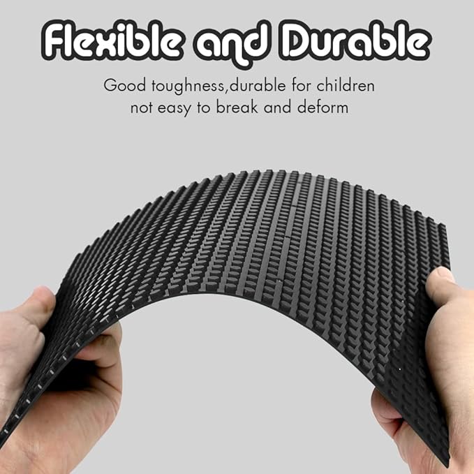 Lekebaby Classic Baseplates Building Base for Building Bricks 100% Compatible with Major Brands-Baseplate 10" x 10", Pack of 6 (Black)