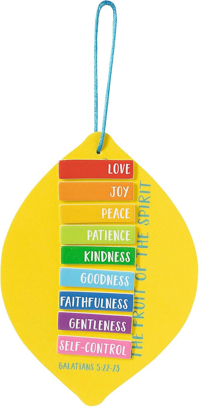 Religious Fruit of The Spirit Sign Craft Kit – Makes 12
