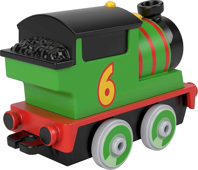 THOMAS & FRIENDS Toy Train, Percy Diecast Metal Engine, Push-Along Vehicle for Preschool Pretend Play, HBY22