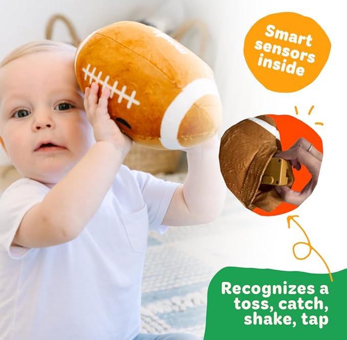 Move2Play, Hilariously Interactive Toy with Music & Sound Effects for Boy & Girl | Ball for Toddler & Baby | 6, 12, 18+ Months | 1, 2, 3+ Year Old