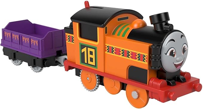Thomas & Friends Motorized Toy Train Nia Battery-Powered Engine with Cargo for Pretend Play Preschool Kids Ages 3+ Years