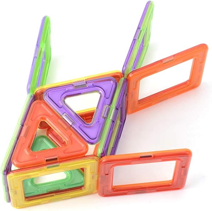 Magnetic Building Blocks Set – 30 Colorful Tiles for Kids | STEM Educational Toys for Creative Play | Safe & Durable Construction Blocks | Perfect for 3+ Years Old