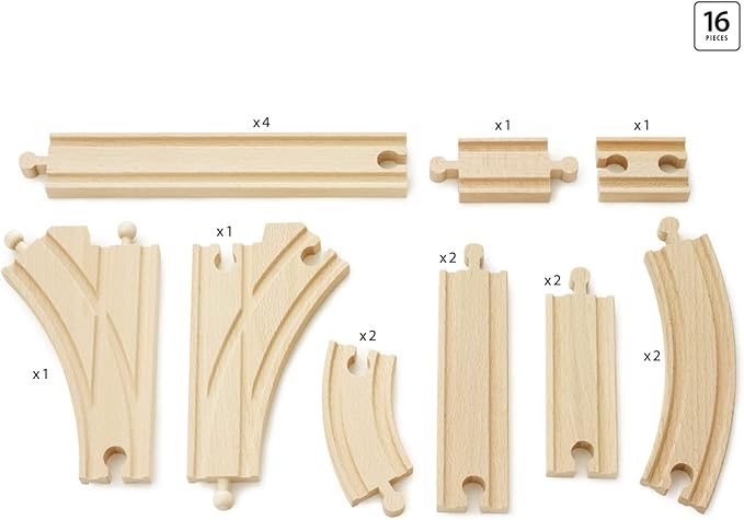 BRIO World 33402 Expansion Pack Intermediate - Wooden Train Set for Kids | Enhances Creativity | Compatible with All BRIO Train Sets | FSC Certified | Ideal for Ages 3 and Up