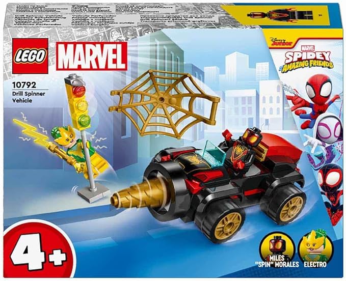 Lego Team Spidey Drill Spinner Vehicle Set 10792