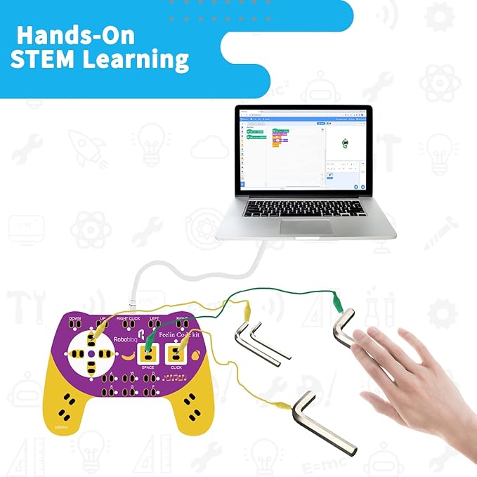 STEM Toys, Science Kits for Kids Age 6+, Circuit Board for Kids, Simple Circuit Kit, Learning Primary Circuit Toy, Use Any Conductor and Hand to Form A Circuit, Invention Kit for Everyone