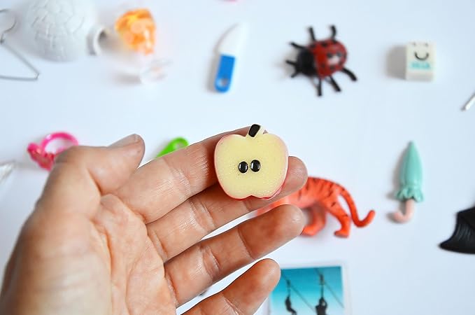 TomToy Apple Alphabet Objects Set for Montessori ABC Box, Set of 26 Objects