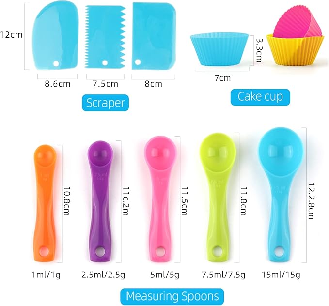 TOONRAIN Kids Cooking and Baking Set Chef Hat and Apron Dress Up Kitchen Costume Boys Girls Toys Birthday Christmas Gift