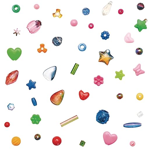Colorations® Multi-Mix Beads, Great Value Assorted Beads, 1 lb, Approx 3,000 Beads, raft Projects, Crafts for Kids, Jewelry Making, Hair Accessories, Key Chains, Ornaments