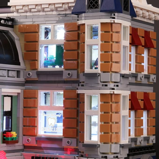 BRIKSMAX Led Lighting Kit for Assembly Square - Compatible with Lego 10255 Building Blocks Model- Not Include The Lego Set