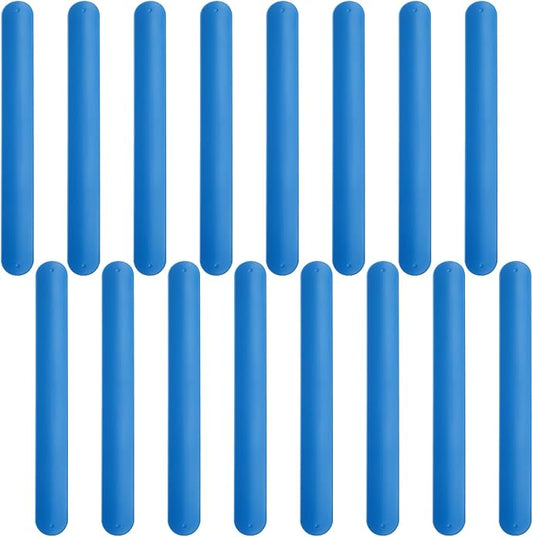 Silicone Rubbber Slap Bracelets Plain Slap Bracelets Wrist Soft and Safe Slap Bands Wrap Band for School Party Favors DIY Painting Wristband Craft