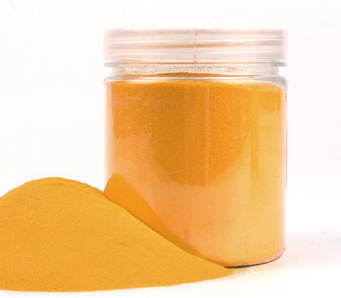 Shiny Stone Colorful Sand,Rainbow Sand,Art Sand,Colored Sand,Craft Sand,Decorative Wedding Vibrant Sand, 250g/0.55lbs/8.81oz for Kids Creativity Wedding Succulent Terrarium Vase (Golden Yellow)