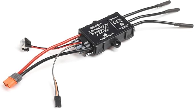 Spektrum SMART 100 Amp Brushless Marine ESC 3S-4S, SPMXME1A