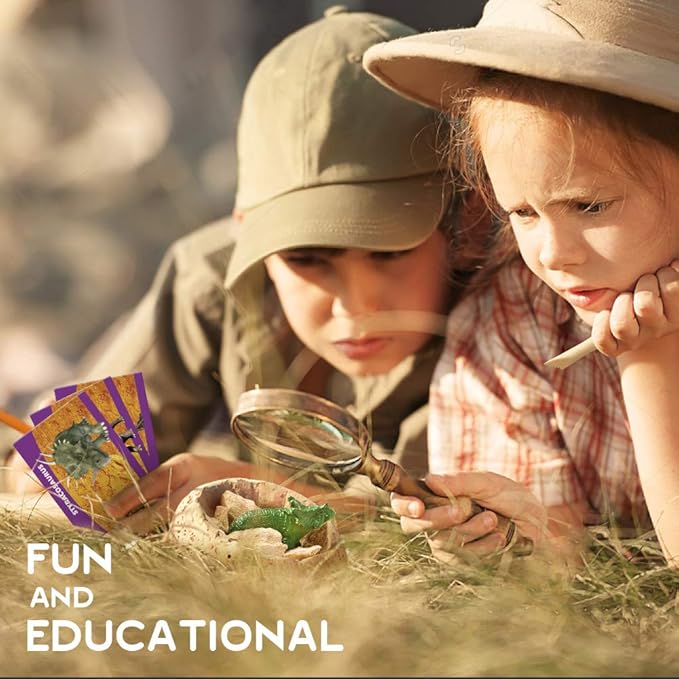 XXTOYS ππ’π§π¨ ππ π ππ’π ππ’π, Dig a Dozen Dinosaur Eggs Excavation Kits with 12 Unique Dinosaur Toys, Dinosaur Dig for Kids, Easter Party Archaeology Paleontology Educational Science STEM Gift