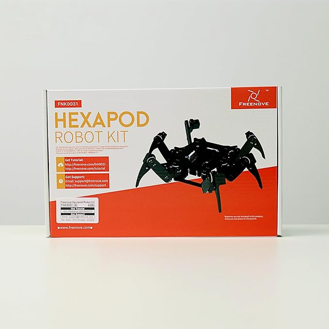 FREENOVE Hexapod Robot Kit (Compatible with Arduino IDE), App Remote Control, Walking Crawling Twisting Servo STEM Project