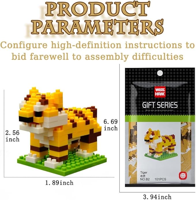 12 Packs Mini Forest Animals Building Blocks Toys Party Favors for Kids,STEM Educational Brick Kits,Goodie Bags, Classroom Prizes, Birthday Valentines Easter Gifts for Kids Boys Girls 1347PCS