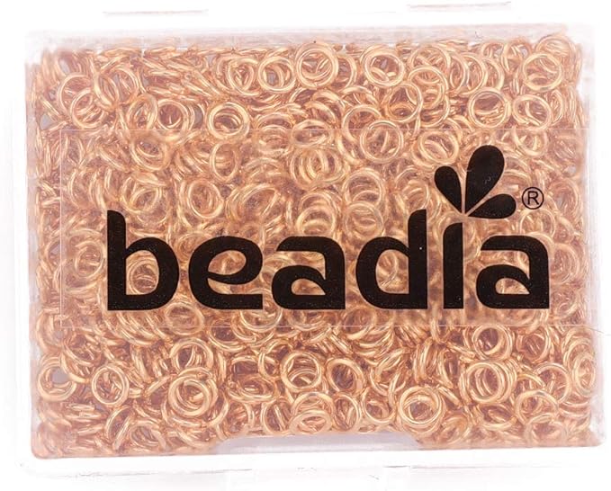 Open Jump Rings Gold 0.6x4mm 1000pcs for DIY Jewelry Making Supplies