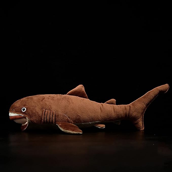 ZHONGXIN MADE Simulation Megamouth Shark Plush Toy - Realistic 20" Long Lifelike Whale Stuffed Toys, Super Soft Realistic Sea Simulation Shark Plush Gift Collection for Kids Children