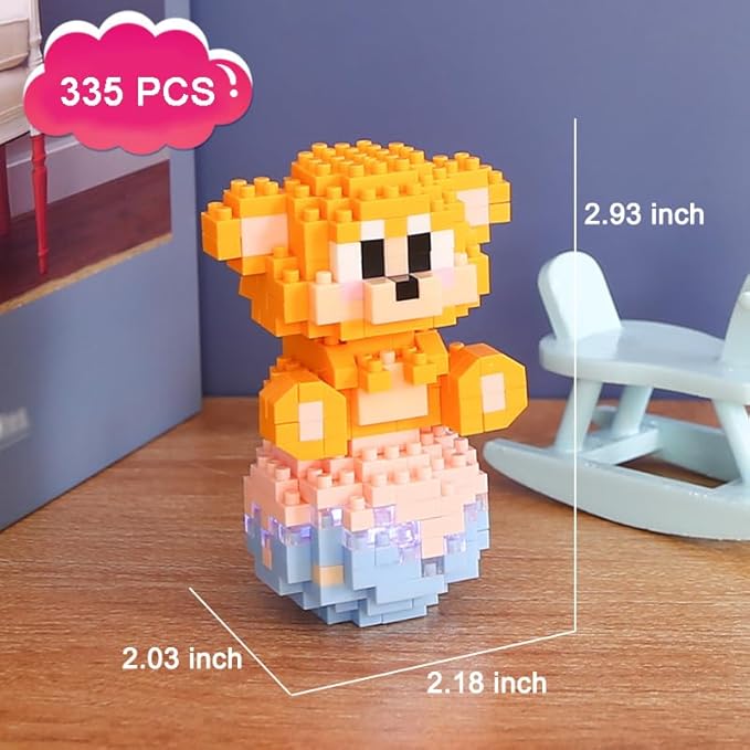 12 Mini Animals Building Blocks Sets Building Block Party Favor for Kids Small Zodiac Animals Pets Horse Dog Monkey Tiger Rabbit Dragon STEM Educational Toys for Boys Girls(Monkey)