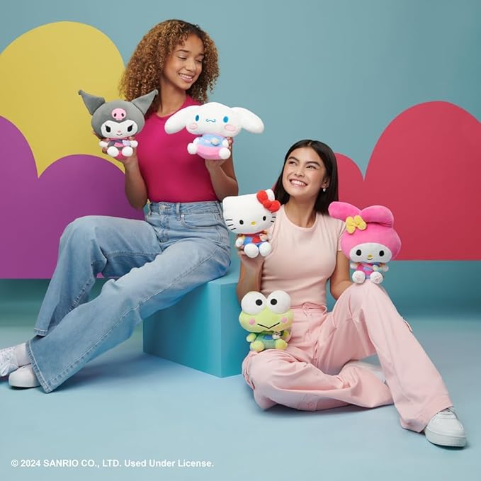 Jazwares Hello Kitty and Friends, Cinnamoroll Series 1 Plush - Hoodie Fashion and Bestie Accessory - Officially Licensed Sanrio Product from