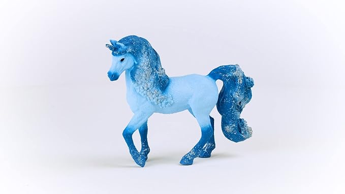 Schleich bayala New 2023, Unicorn Toys for Girls and Boys, Elementa Water Flame Unicorn Toy Figurine, Ages 5+