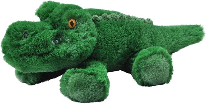 Wild Republic EcoKins Mini Alligator Stuffed Animal 8 inch, Eco Friendly Gifts for Kids, Plush Toy, Handcrafted Using 7 Recycled Plastic Water Bottles (24801)