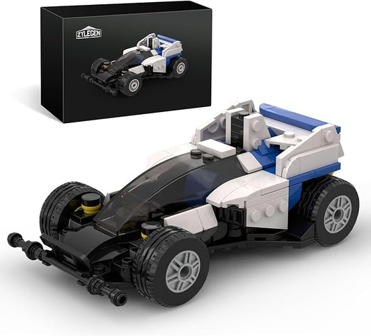 ZYLEGEN Sports Car MOC Building Block,Speed Champions Racing Cars Blocks Building Sets Toys, Technique Cyber Buggy Vehicle DIY Building Bricks for Kids and Adults,Birthday, Christmas Day Gift(Blue)