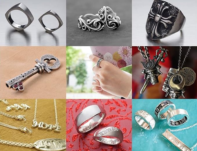 Clay Art Art Silver Starter Set Silver 10g with Recipe, DVD, Tools, Silver 5g Increase Japan Import with Kanji Love Sticker, 8.81 x 8.18 x 2.55 in