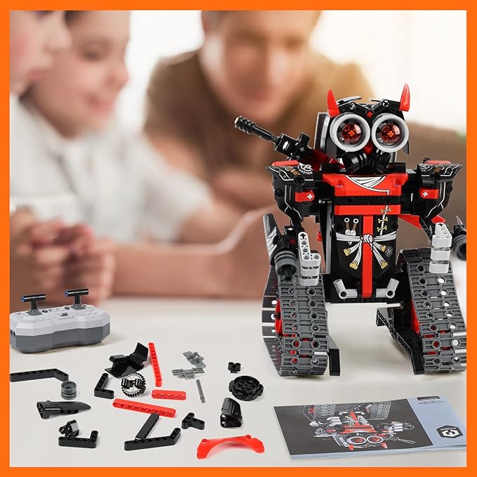 GILI Robot Building Remote Control Gift STEM Building Kit for Boys 8-12 - 3 in 1 Educational Toys for 6 7 8 9 10 11 12 + Year Old Boys Birthday Gifts for Kids - Tracked Racer Car Tank Robotics