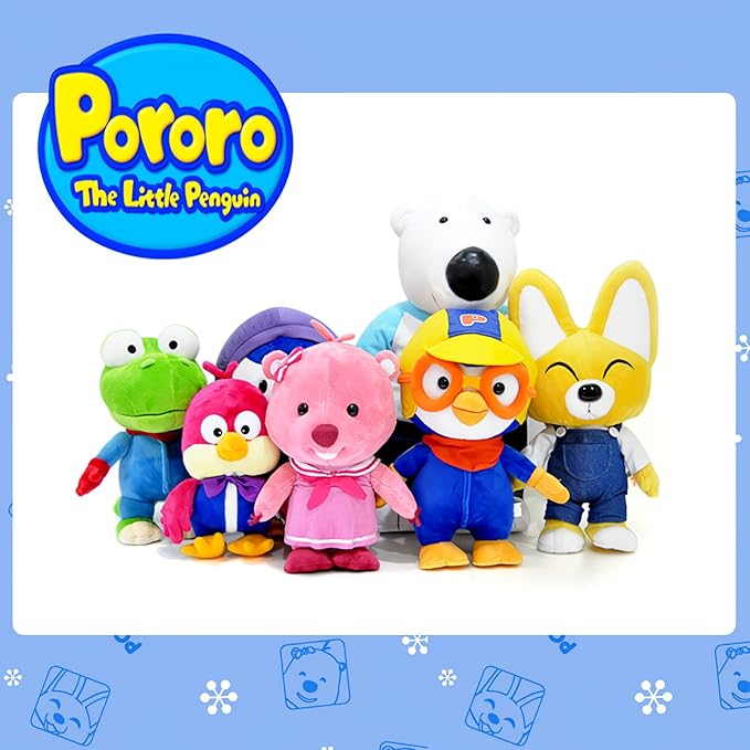 Pororo Toys Pororo Plush Doll - Toys for Toddlers Birthday for Boys & Girls Suitable for All Ages Toy Figure 1 Year+ (Big Pororo)
