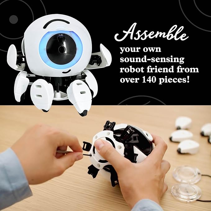 Thames & Kosmos Hero: Sound-Sensing Robot STEM Kit, Toy of the Year Finalist, Build a Robot that Reacts to Sounds, Explore Engineering, Sound Technology, Spatial Hearing, Screen-Free, Educational Play