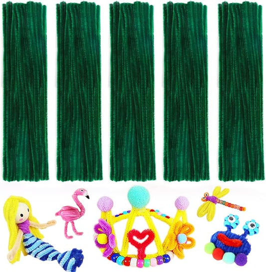 Pipe Cleaners, Pipe Cleaners Craft, Arts and Crafts, Crafts, Craft Supplies, Art Supplies (Dark Green)…