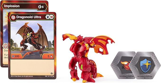 Bakugan, Special Attack Ventri, Spinning Collectible, Customizable Action Figure and Trading Cards, Kids Toys for Boys and Girls 6 and up