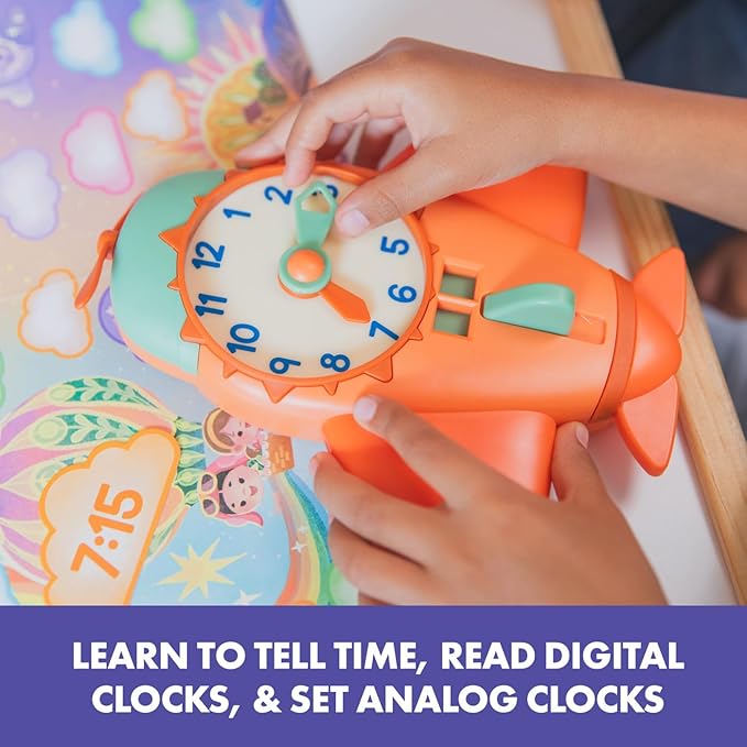 Educational Insights Time to Fly Game - Telling Time Game, Learning Time Clock for Kids, Board Games for Kids Ages 4+
