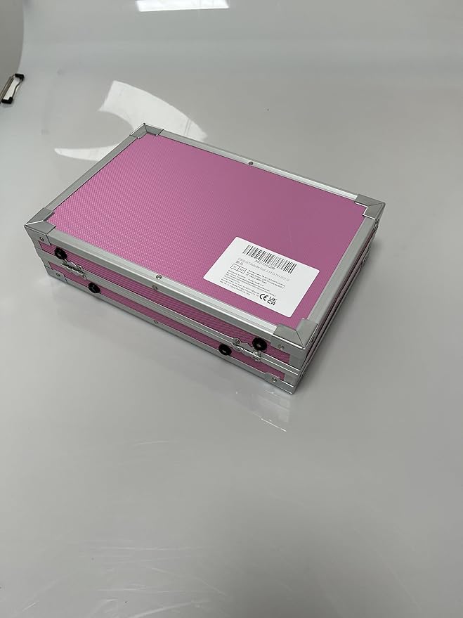 KINSPORY Art Supplies, 139 Pack Painting Drawing Art Kit with 2 Sketch Pads, Double Layers Art Set Crafts, Colored Pencils, Oil Pastels, Watercolor Paints, Aluminum Gift Case for Artists Kids (Pink)