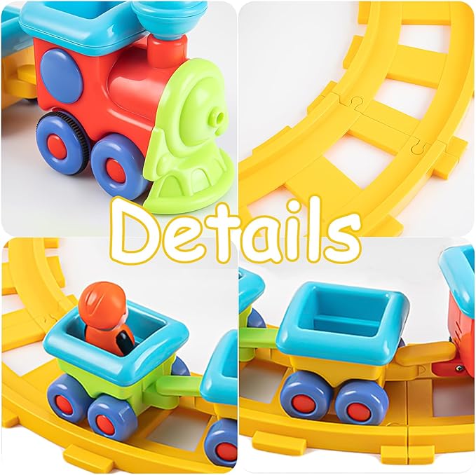 Baby Toys Train Set-Musical Electric Train Toys,Toddler Electric Train Set,Musical Train Toys with Tracks,Birthday Gifts for 12 18 Month 1 2 3 4 Year