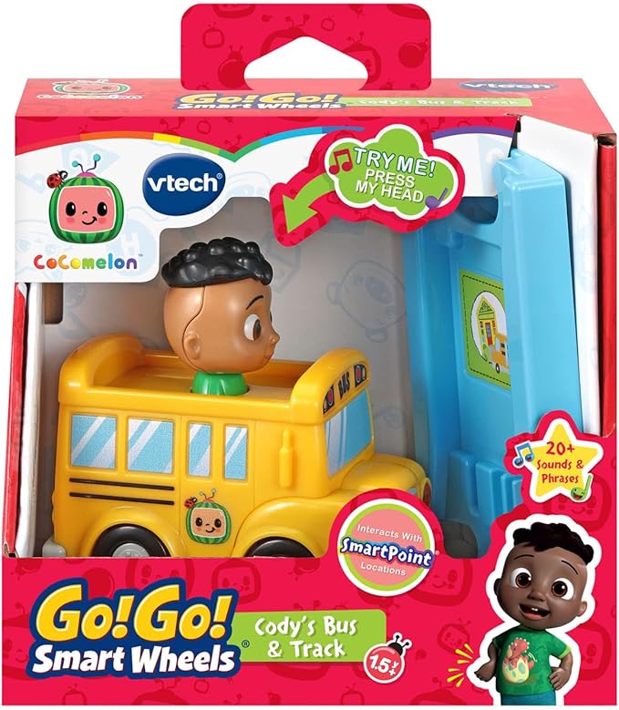VTech CoComelon Go! Go! Smart Wheels Cody's Bus and Track