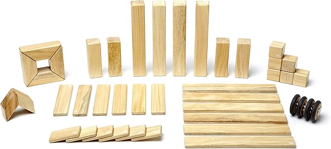 42 Piece Tegu Magnetic Wooden Block Set, Natural, 1-99 years old