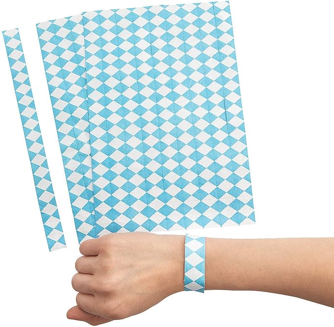 Oktoberfest Blue Bracelets - Party Supplies - 100 Pieces