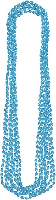 Silver Metallic Bead Necklaces, Party Accessory, 48 Ct.