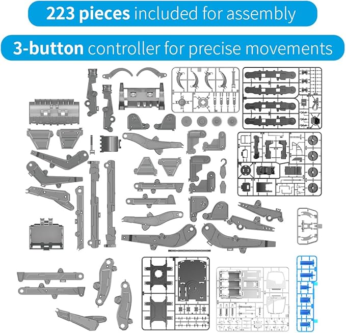 6-in-1 Educational Building Science Experiment Set - Hydraulic Powered Robot Kit Toys for Kids| STEM Toys for Boys Age 8-12,13,14,15, The Best Gifts for Kids Boys Girls