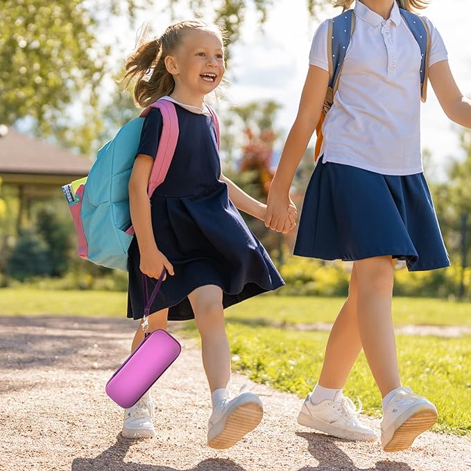 Case Compatible with 3Doodler Start+ Essentials for 3D Pen Set for Kids, Storage Organizer Carrying Holder Fit for Printing Pens, Plastic Refill Blister, Micro-USB Charger (Box Only)-Orange inner