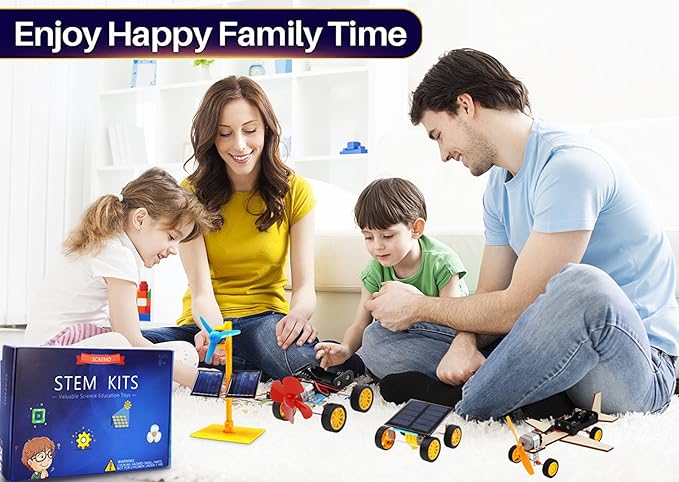 STEM Kits for Kids Ages 8-10-12-14, Stem Building Toys for Boys Age 8-12, Science Experiments for Kids 9-12, Kids Solar Car STEM Projects Activities for Kids Ages 8-12, Stem Toys for Ages 8-13